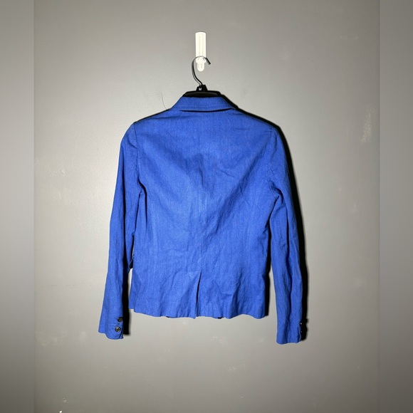 J.Crew Royal Blue Schoolboy Blazer Womens Size 4 - Picture 2 of 3
